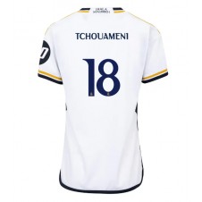 Real Madrid Aurelien Tchouameni #18 Hemmatröja Dam 2023-24 Korta ärmar